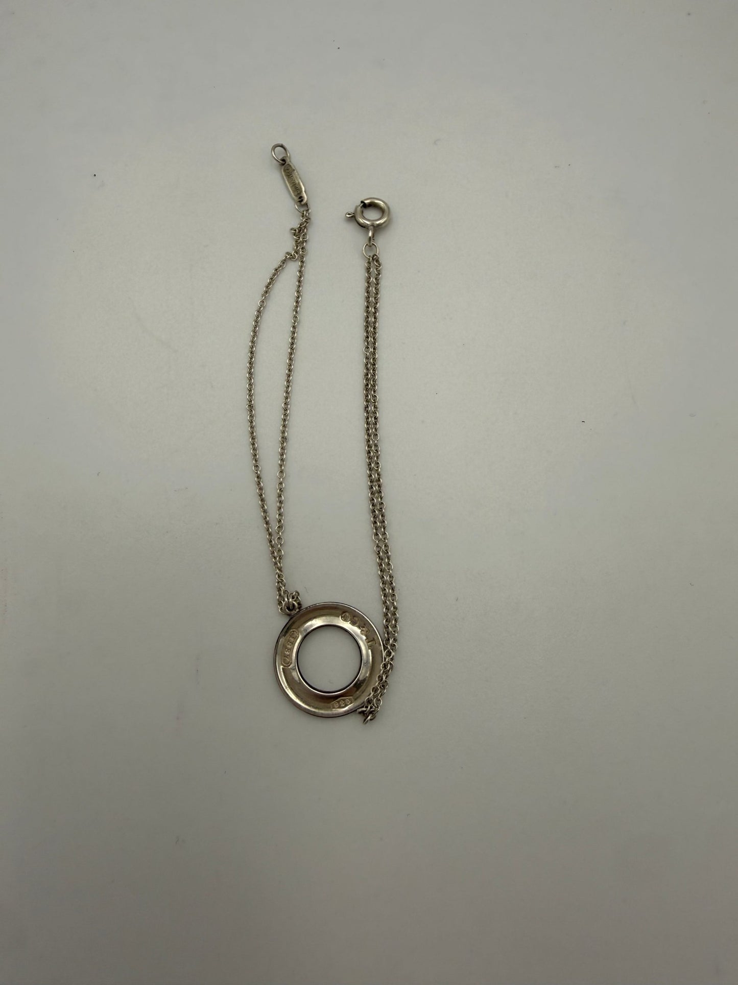 Tiffany & Co. TIFFANY & CO. Silver Bracelet with Double Chain