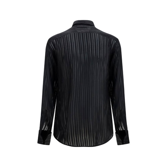 Gucci Black Silk Dress Shirt