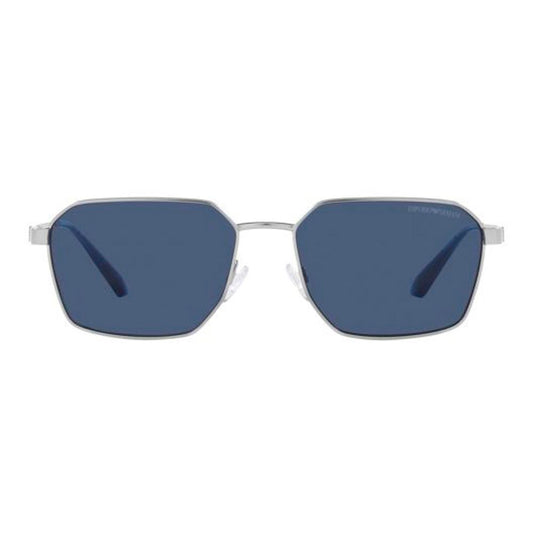 Emporio Armani Gray Metal Sunglasses