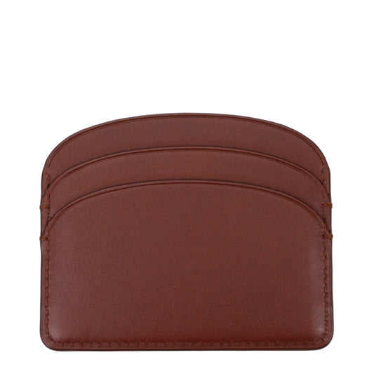 A.P.C. Brown Leather Cardholder