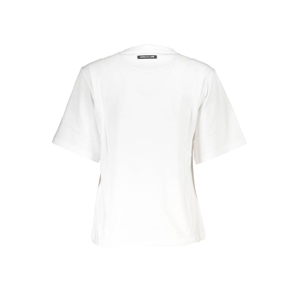 Cavalli Class Bianco Cotton Women's T-Shirt
