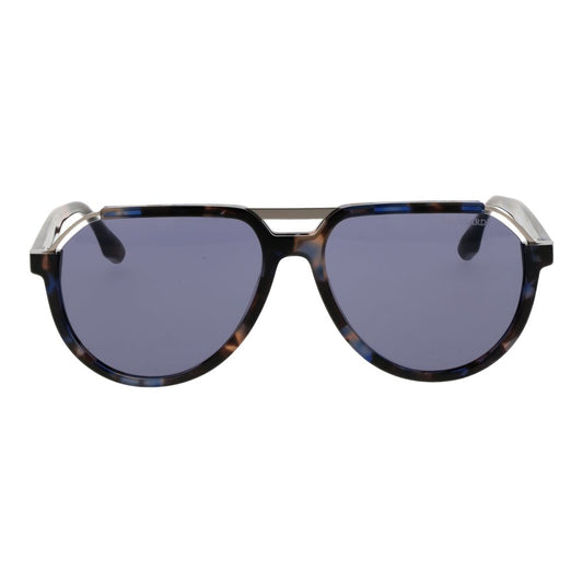 Trussardi Brown Acetate & Stainless Steel Sunglasses