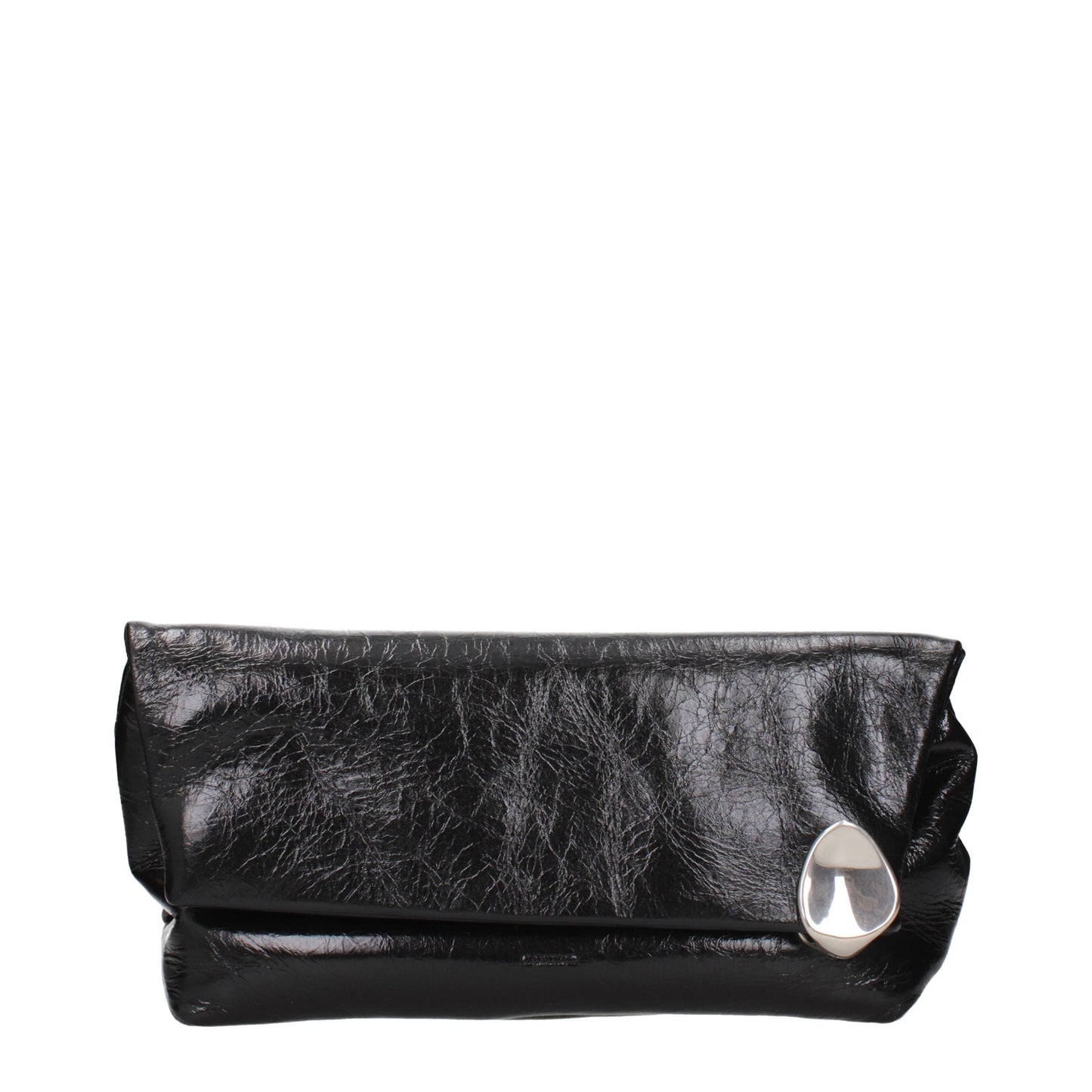 Jil Sander Black Leather Clutch Bag