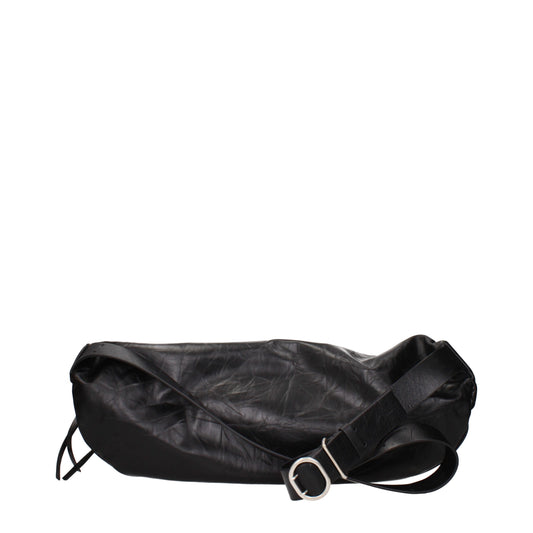 Jil Sander Black Leather Backpack