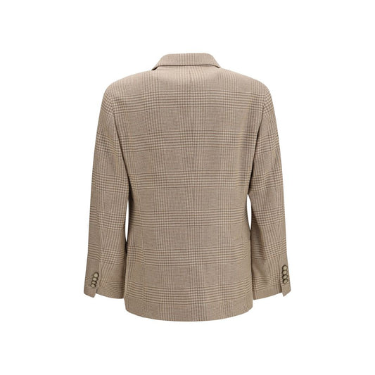 Brunello Cucinelli Beige Cotton Blazer