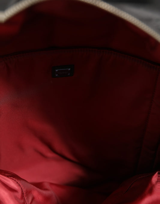 Dolce & Gabbana Men Black #DG LOVE Logo Patches Nylon Backpack Bag