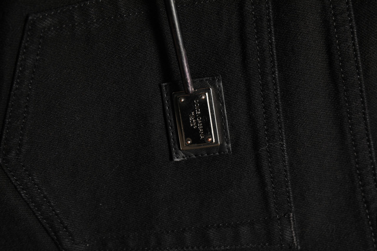 Dolce & Gabbana Black Cotton Stretch Skinny Denim Jeans