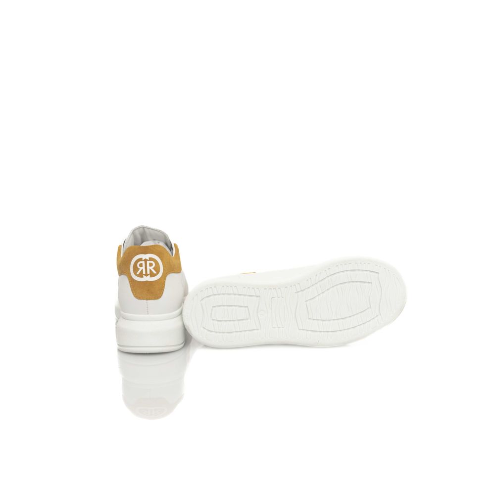 Cerruti 1881 White Cowhide Women Platform Sneaker