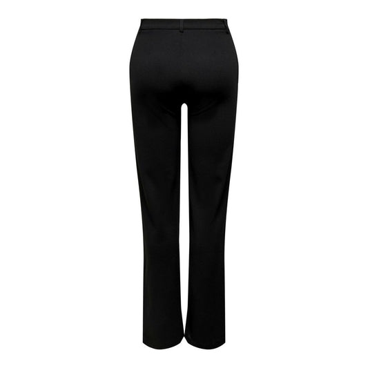 Jacqueline De Yong Black Elastane Pant