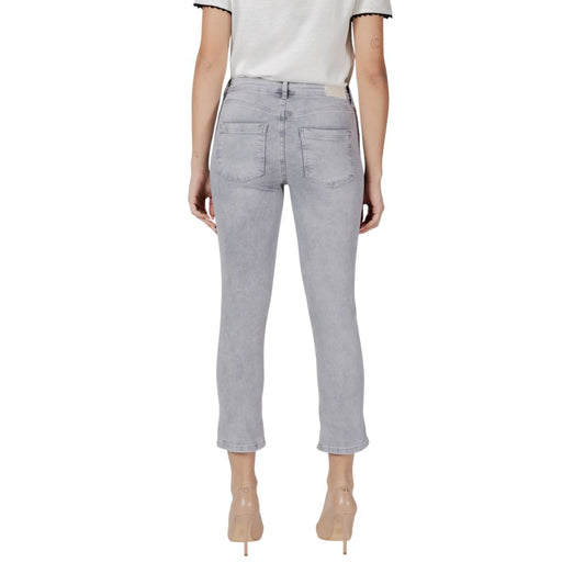 Street One Gray Cotton Skinny Jeans