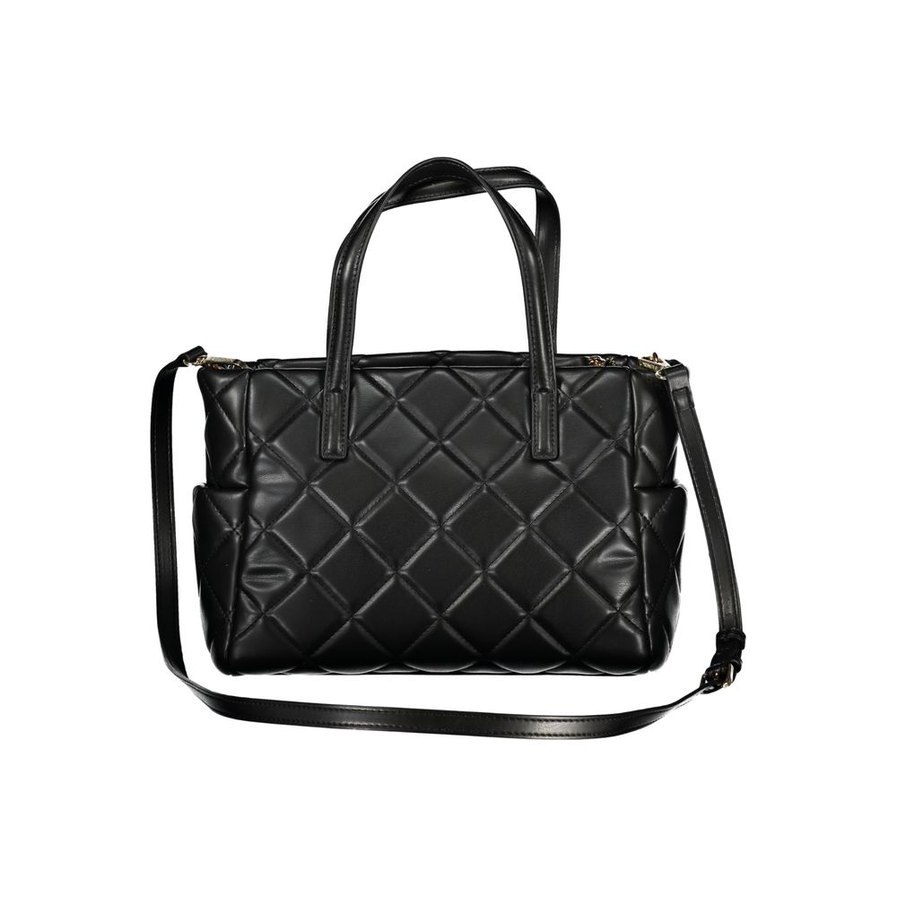Mario Valentino Black Polyurethane Women's Handbag