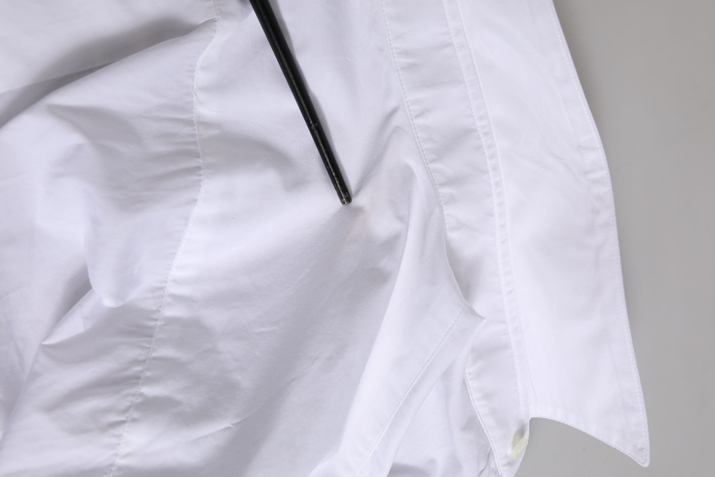 Dolce & Gabbana White GOLD Cotton Poplin Dress Formal Shirt