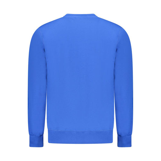 North Sails Blue Cotton Men Sweatshirt