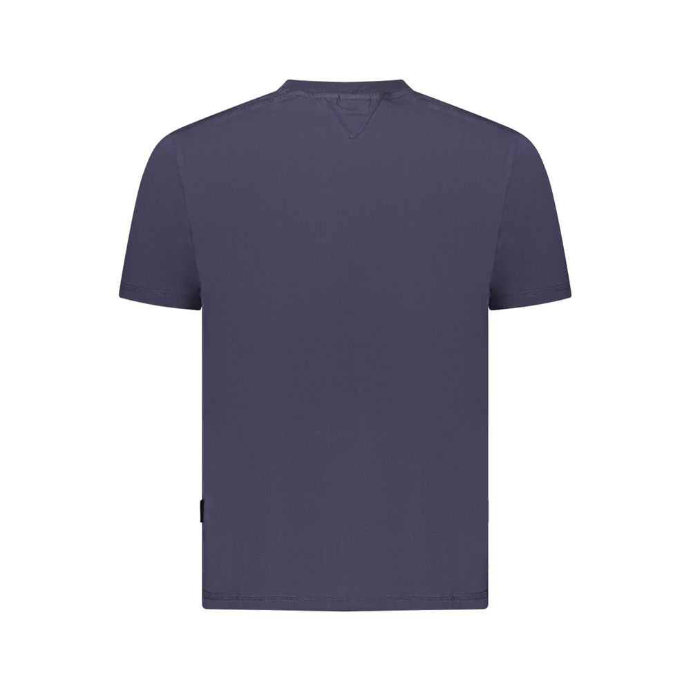 Napapijri Blue Organic Cotton Men T-Shirt