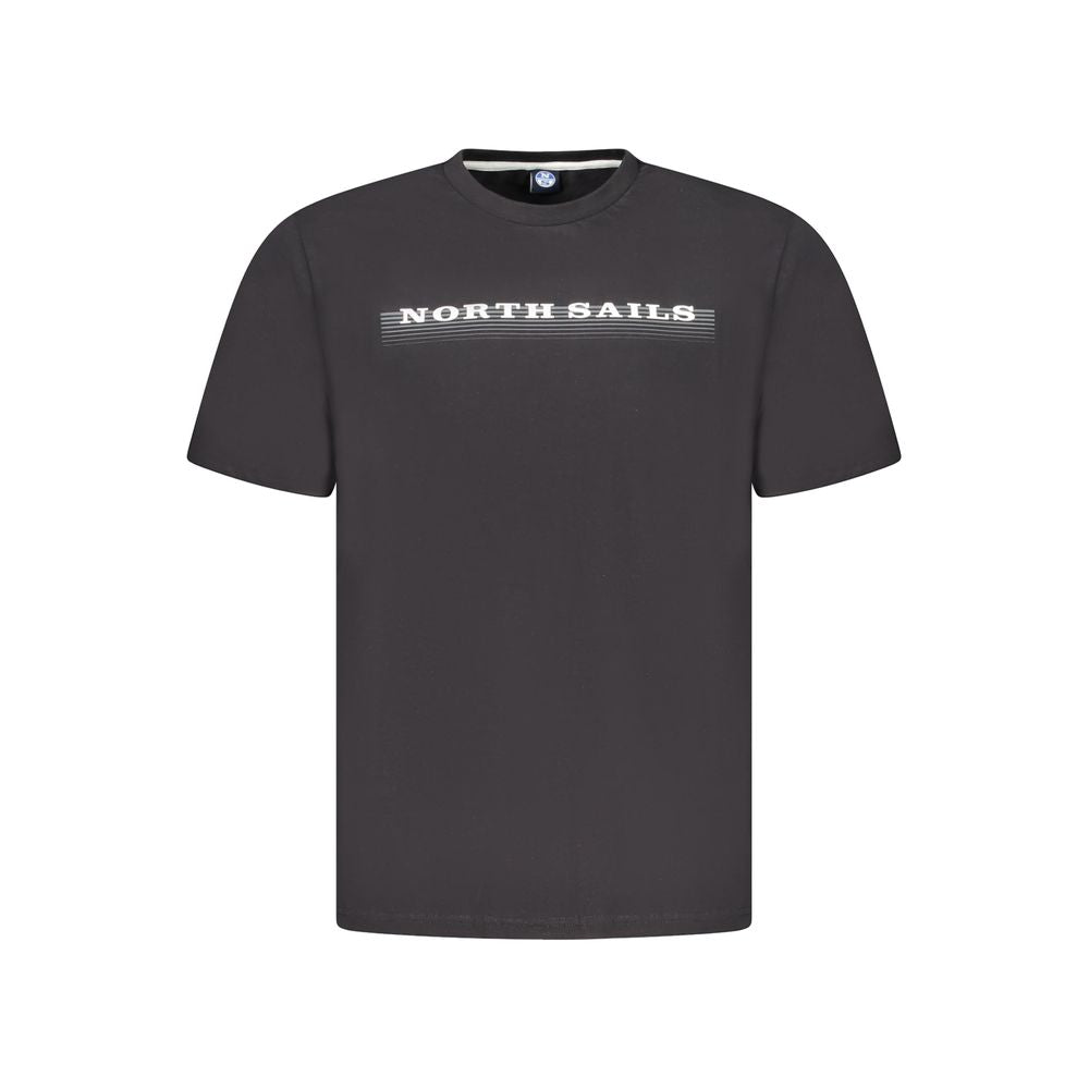 North Sails Black Cotton Men's T-Shirt