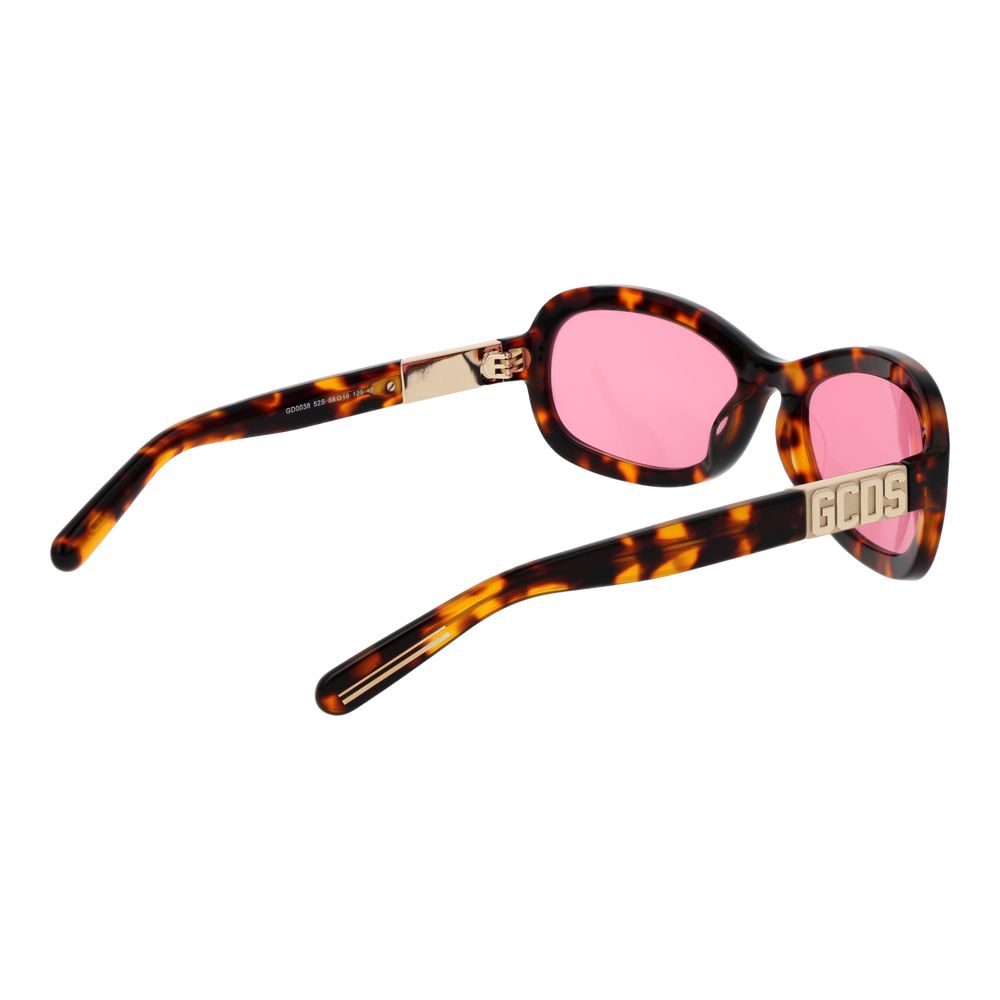 GCDS Brown Acetate Sunglasses