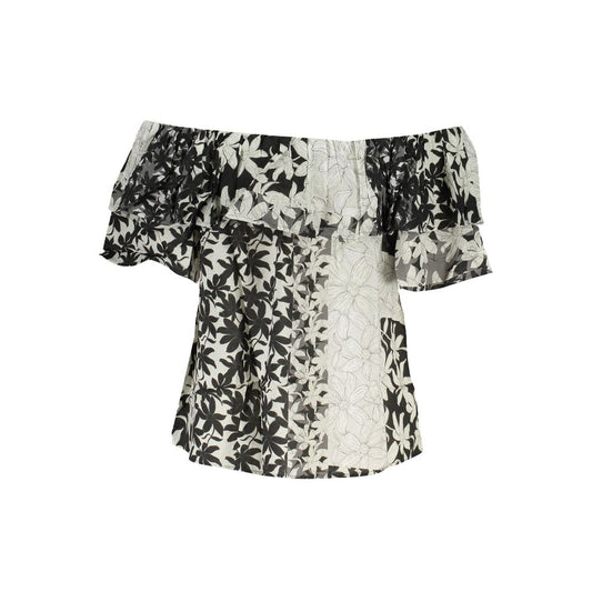 Desigual White Cotton Women T-Shirt