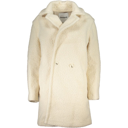 Desigual Bianco Polyester Women Jacket