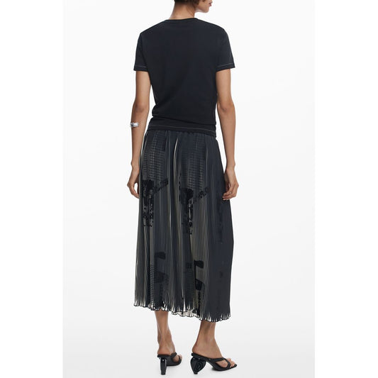 Desigual Black Cotton Women T-Shirt