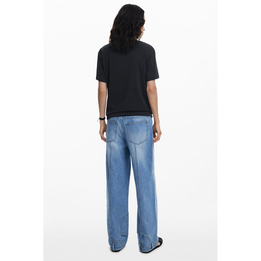 Desigual Black Cotton Women T-Shirt