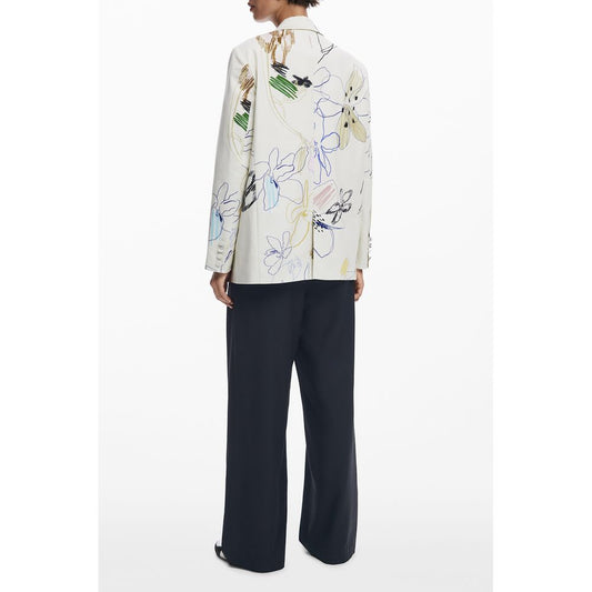 Desigual White Polyester Women Jacket