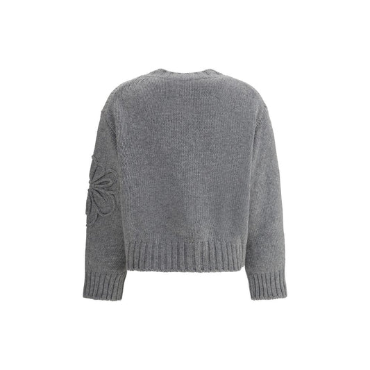 Bruno Manetti Embroidered flower Sweater