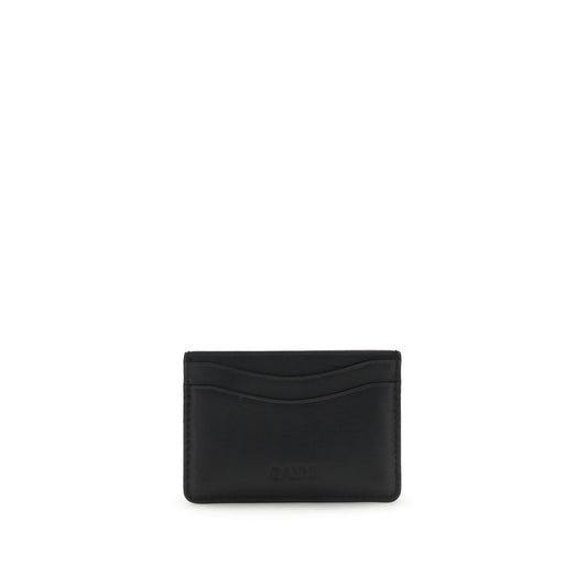 Ganni GANNI CARD HOLDER BLUE DOG