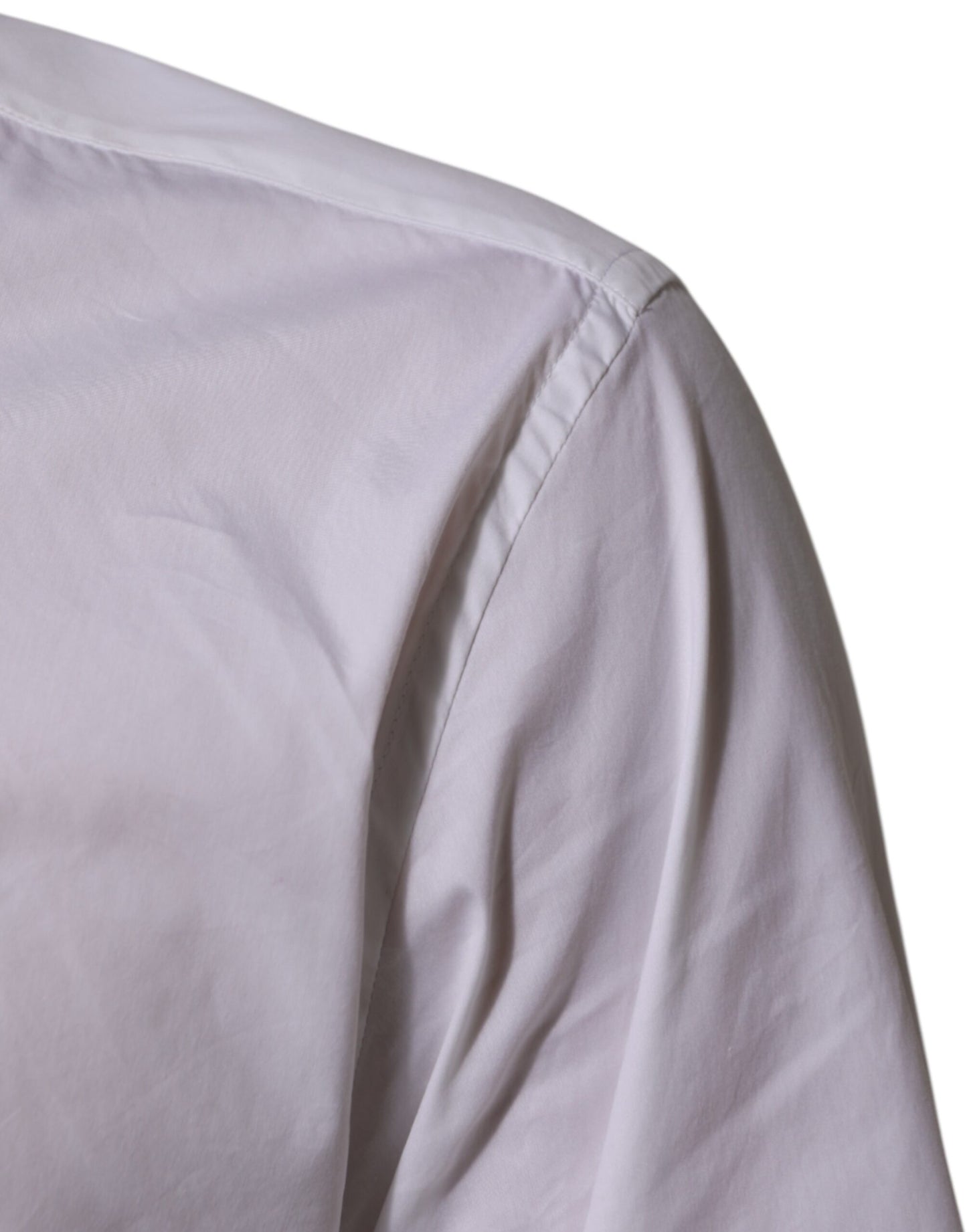 Dolce & Gabbana White Cotton MARTINI Formal Men Dress Shirt
