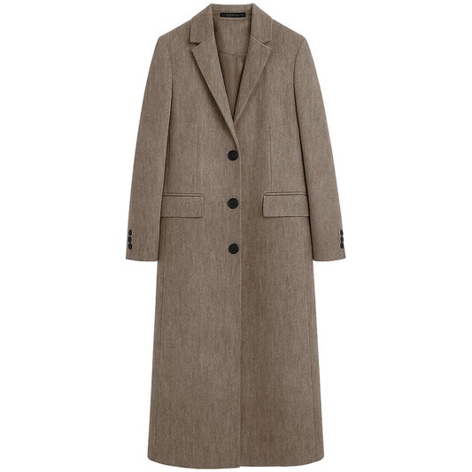 Made in Italy Brown Wool Coat