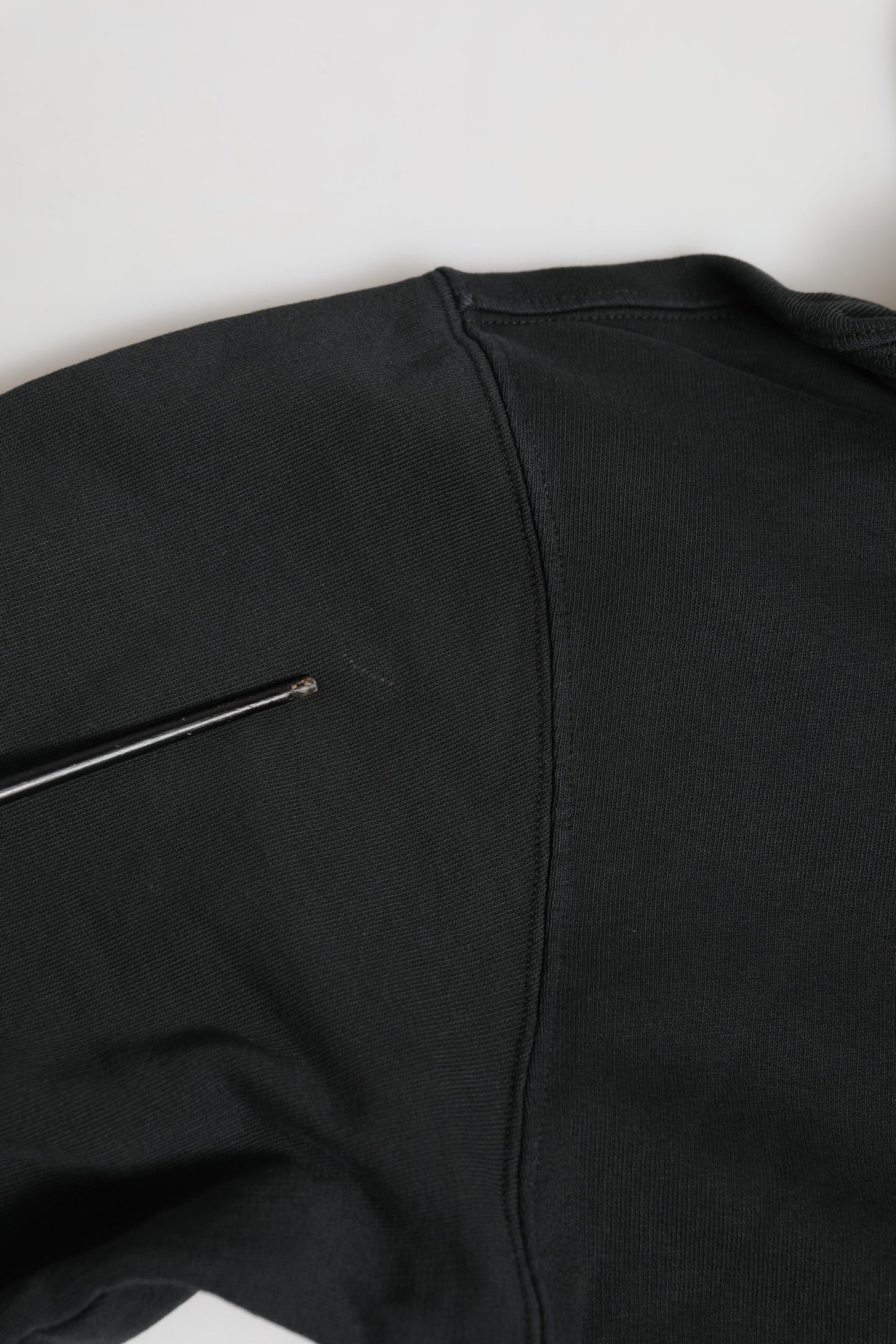 Dolce & Gabbana Black Logo FullZip Hooded Sweatshirt Sweater