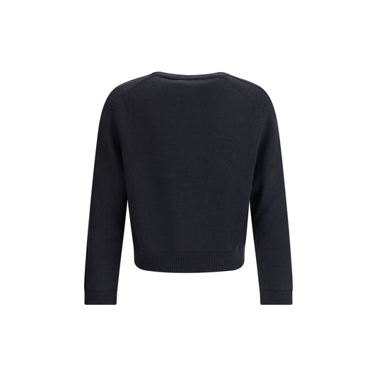 Our Legacy True Roundneck in Off Black Rustic Merino