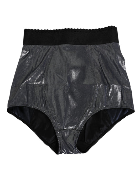 Dolce & Gabbana Gray Silk Stretch Slip Girdle Panty Underwear