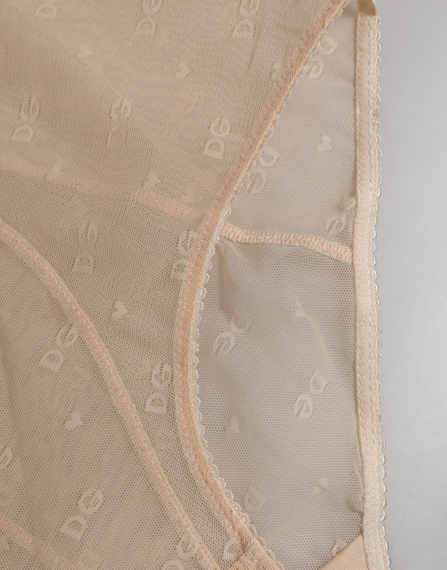 Dolce & Gabbana Beige Nylon High Waist Girdle Panty Underwear