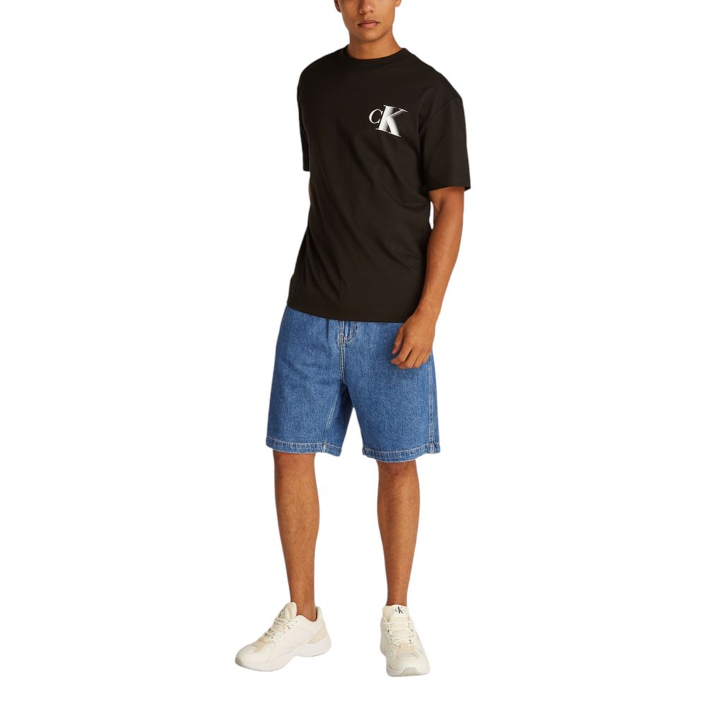 Calvin Klein Jeans Blue Cotton Bermuda Shorts