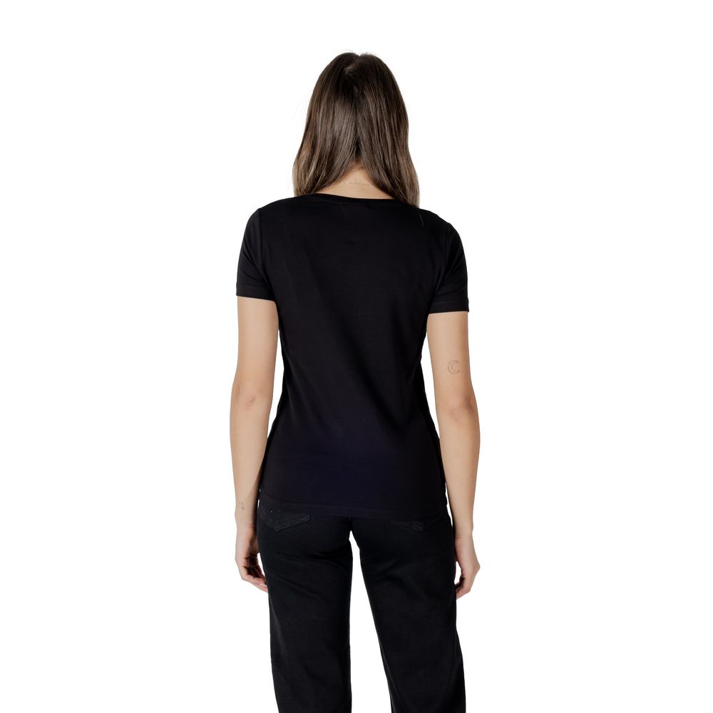 EA7 Emporio Armani Black Cotton T-Shirt