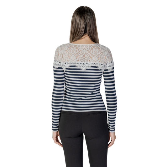 Morgan De Toi White Recycled Polyester Long Sleeve T-Shirt