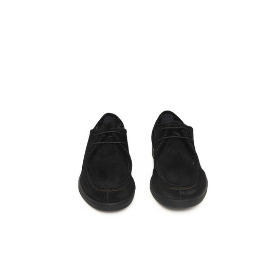 Cerruti 1881 Black Cowhide Men Derby Shoe