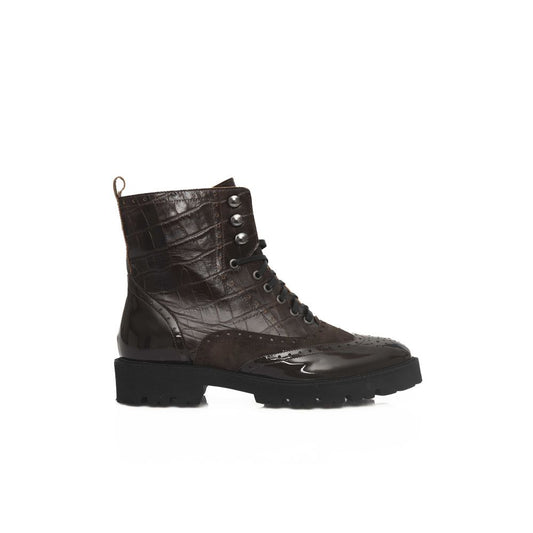 Cerruti 1881 Brown Leather Women Boot