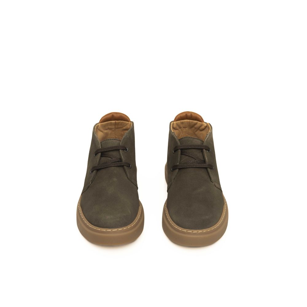 Cerruti 1881 Green Cowhide Men Boot