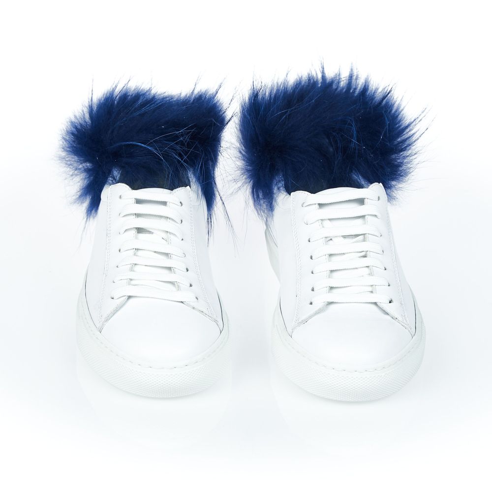 Mr&Mrs Italy White Lamb Leather Women Sneaker