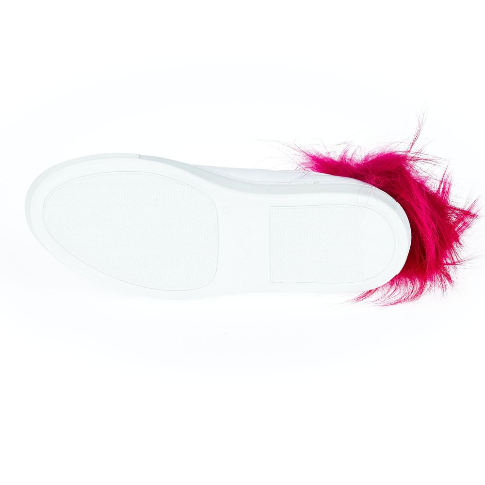 Mr&Mrs Italy White Lamb Leather Women Sneaker