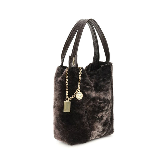 Chloé Shearling small Spin Tote Bag