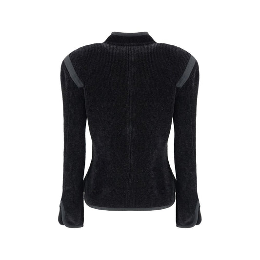 Giorgio Armani Silk Blazer with decorative metal shank buttons