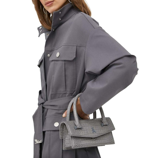 Patrizia Pepe Gray Cotton Jackets & Coat