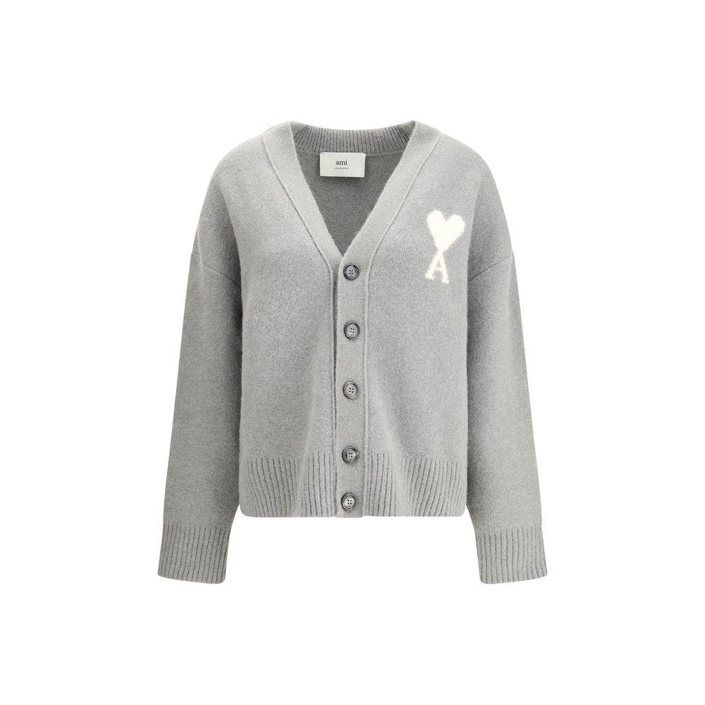 Ami Paris Alpaca Ami de Coeur Cardigan