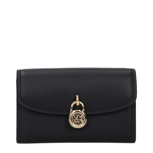 Michael Kors Black Leather Wallets