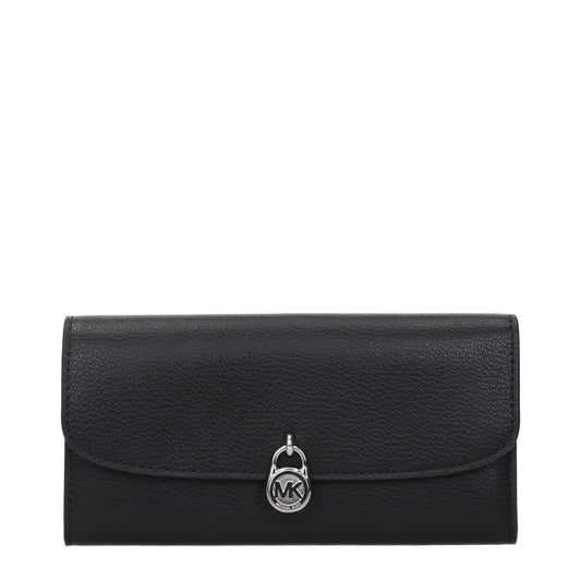 Michael Kors Black Leather Wallets
