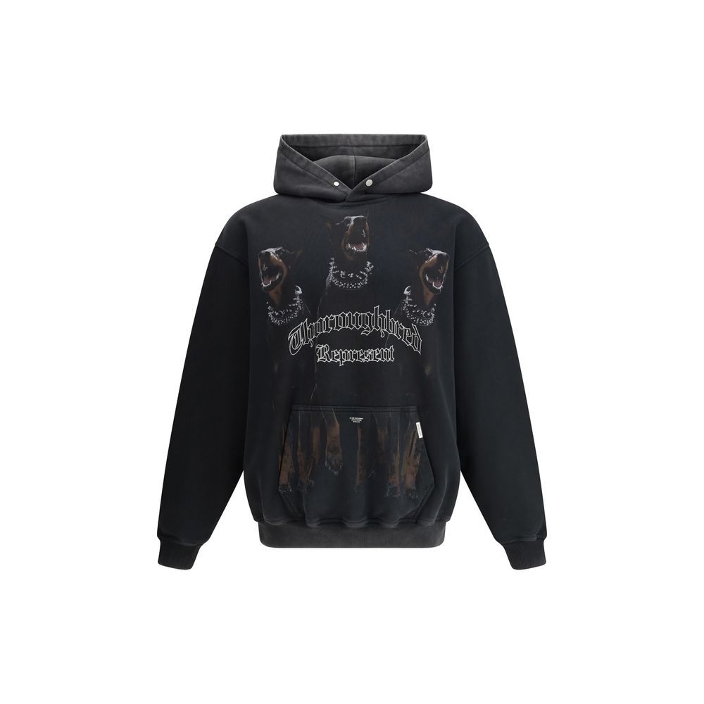 Represent Black Cotton Sweatshirt