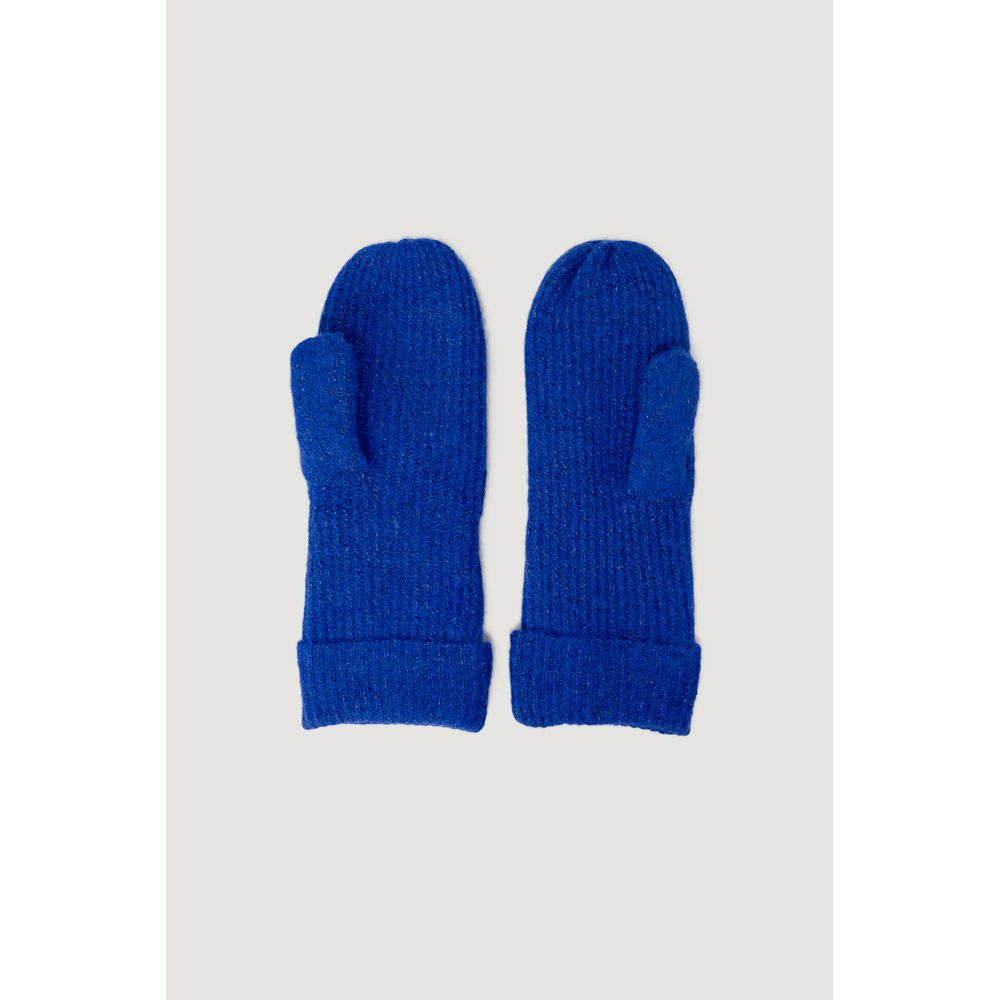 Vero Moda Blue Marabou Gloves