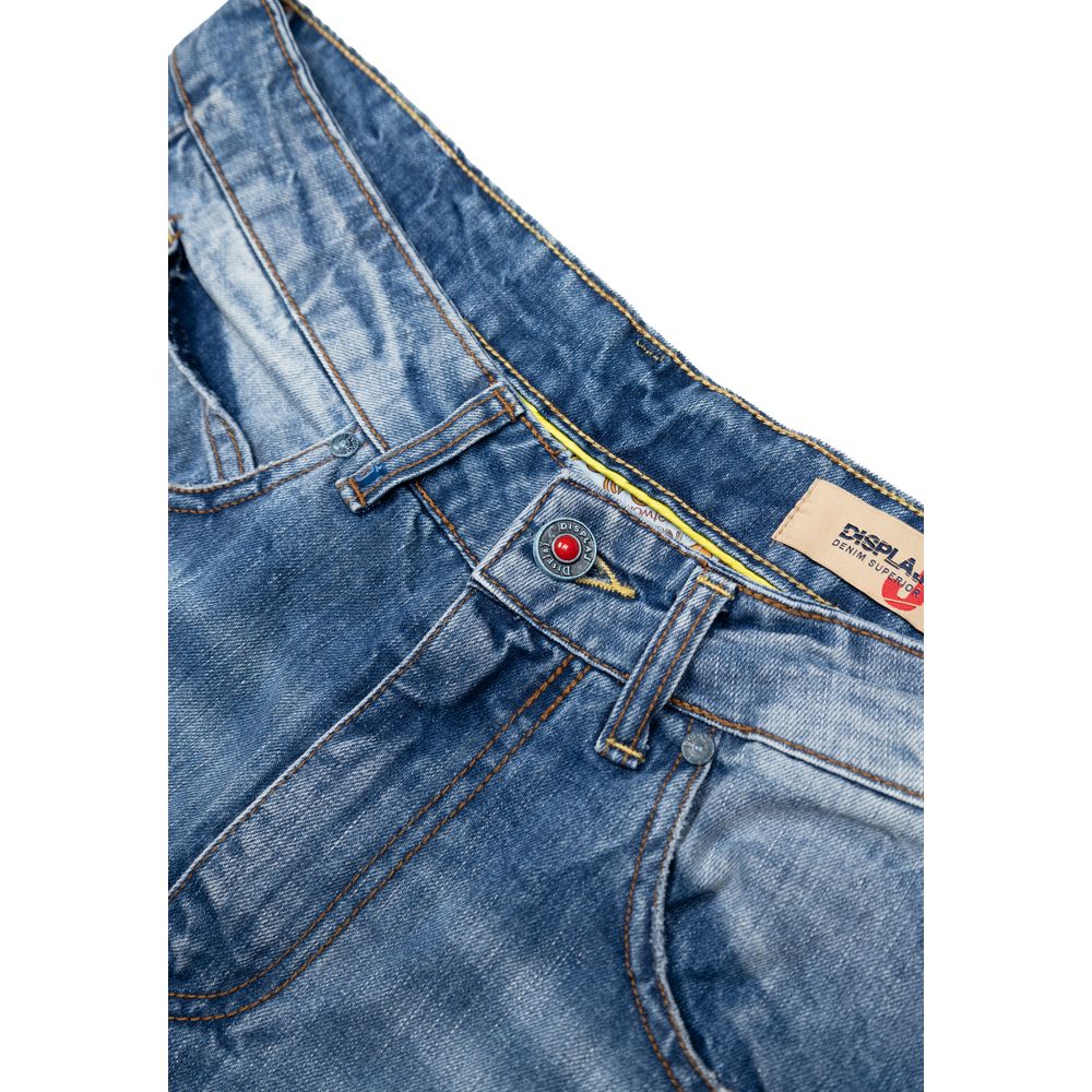 Displaj Blue Cotton Relaxed Fit Jeans
